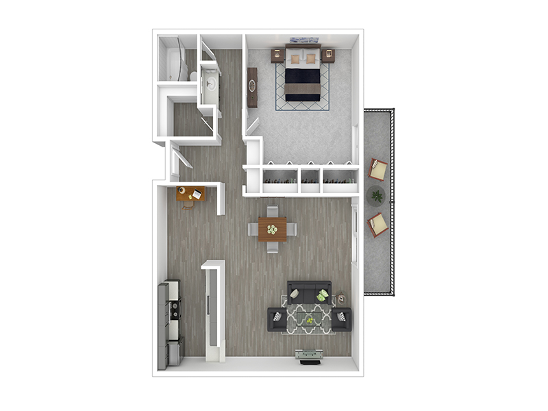 A1 floorplan at Uptown Square