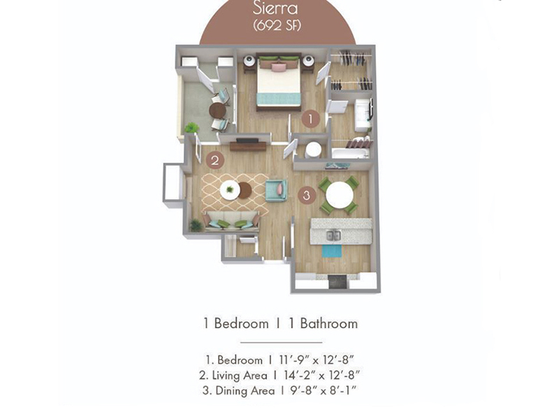 Sierra floorplan at The Overlook