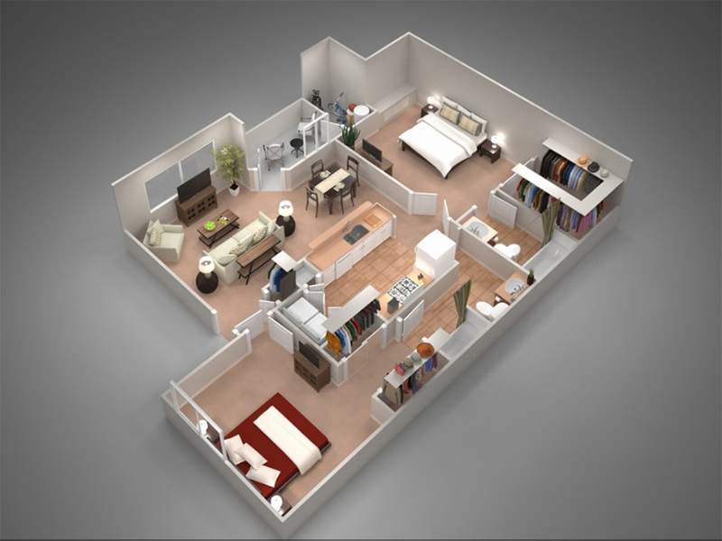 B3 floorplan at Remington Ranch