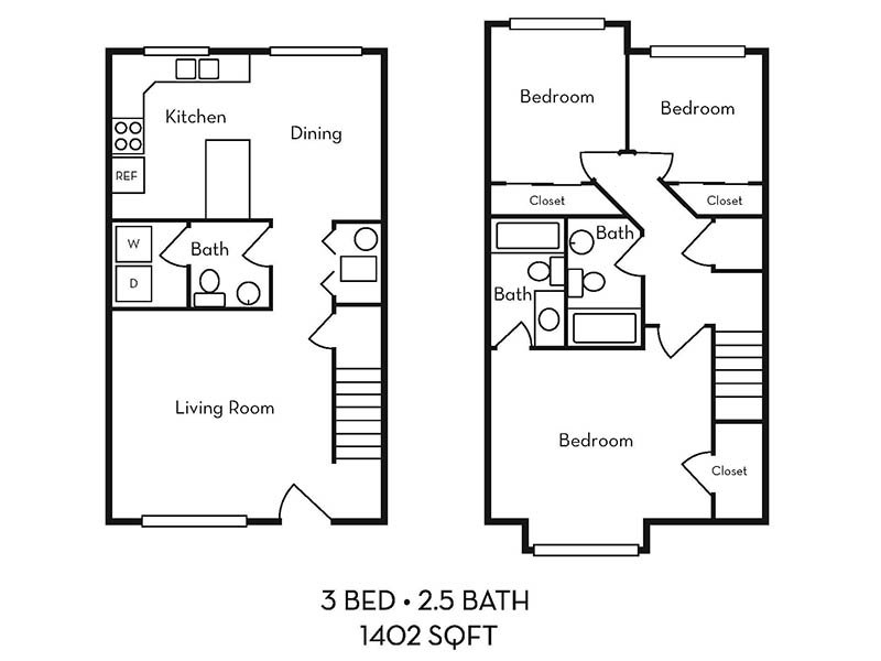 3 Bedroom Town Home