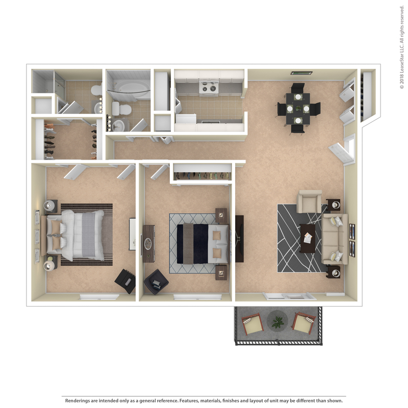 Stonehedge floorplan at Prairie View Apartments