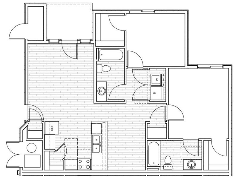 2 Bedroom 2 Bath B2