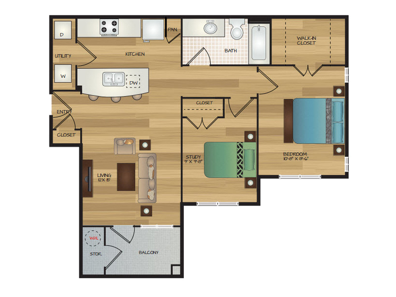 Nami floorplan at Cascadia