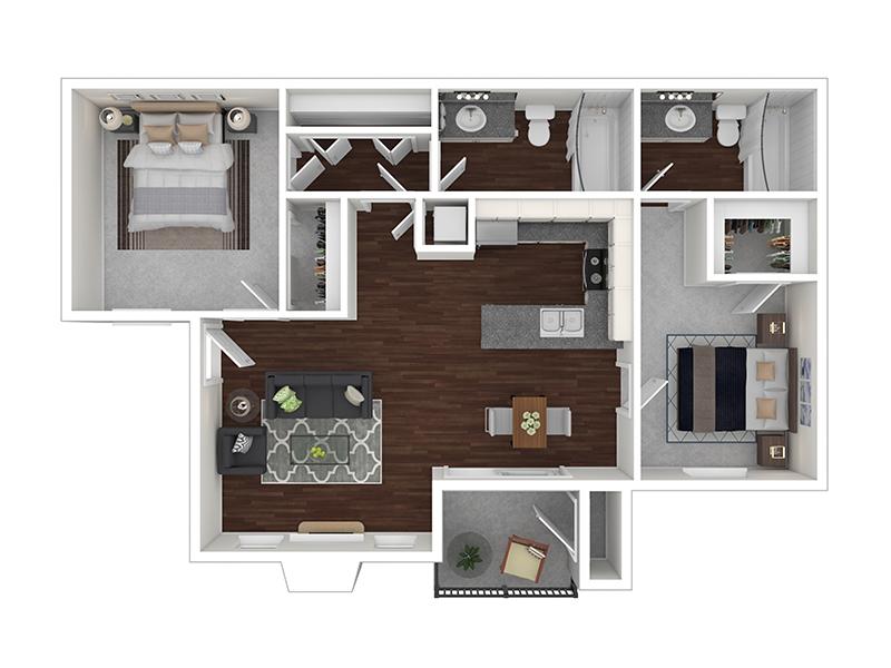 Two Bedroom Two Bathroom