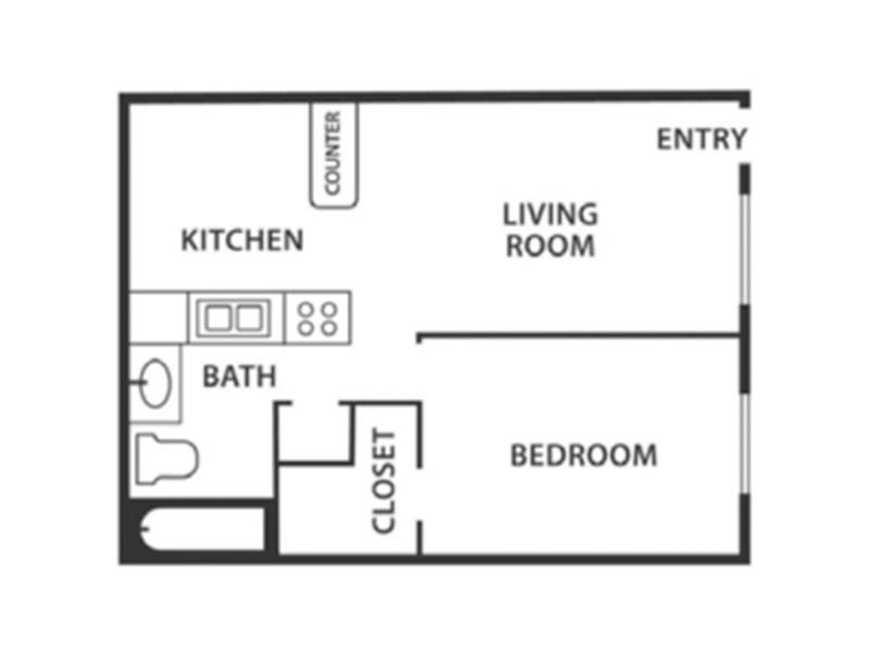 1x1 floorplan