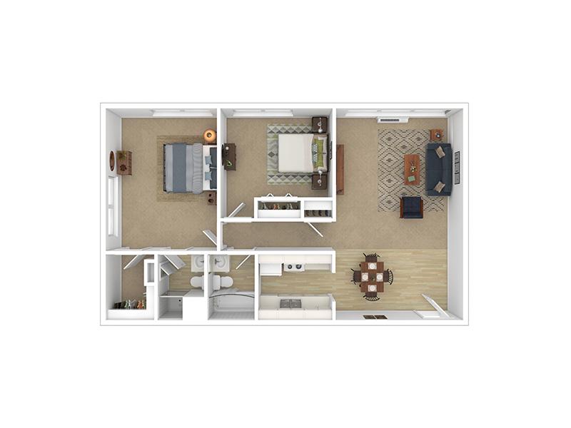 2x1.5 floorplan at Foxhill