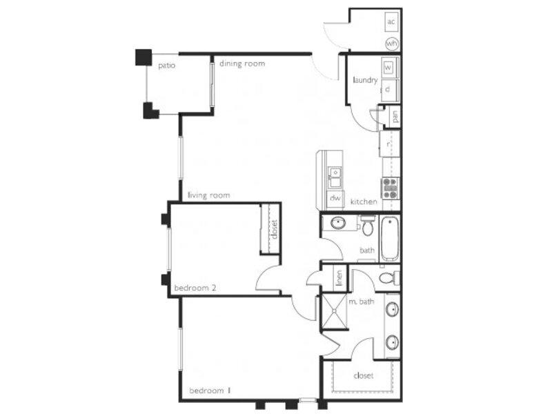 B2 floorplan at Town Center