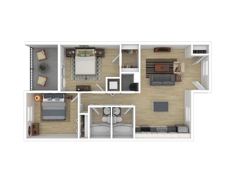 B1 floorplan at 1133 West Fifth