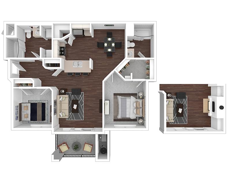 2x2-1099-Premier floorplan at Herriman Towne Center