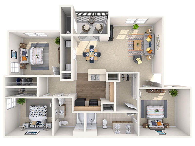 The Dunes floorplan at Portola on Russell