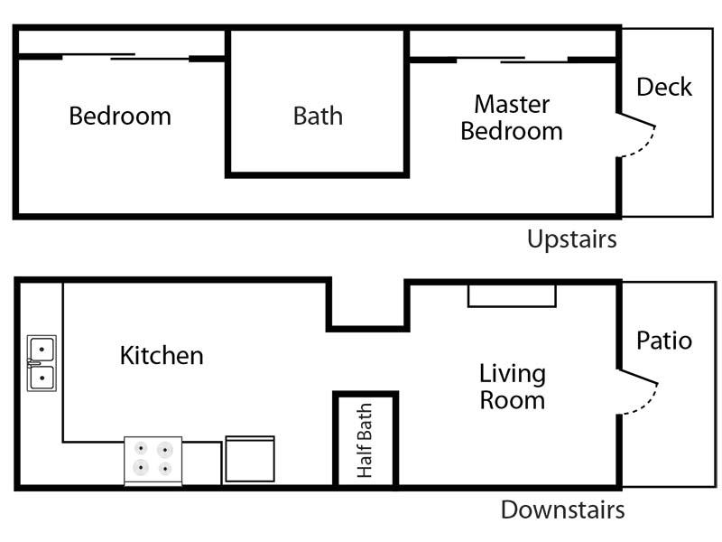 2bed1.5bath