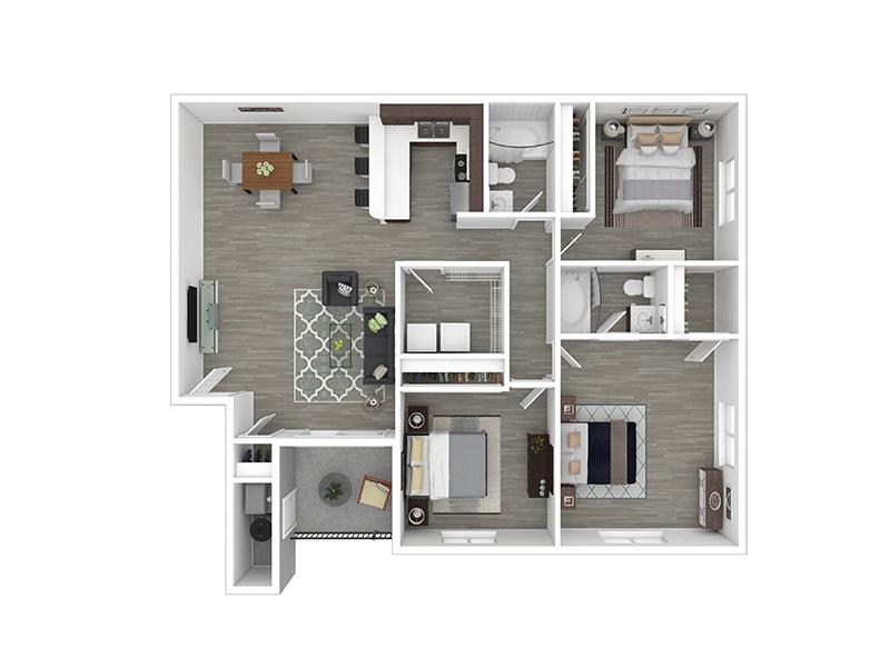 3X2-1400 floorplan at Turnberry