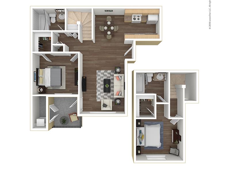 B2-940 floorplan at Ventana Palms