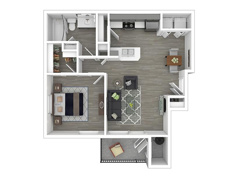 Phase 1-1x1-658- Partial Renovation floorplan at Heritage at Deer Valley