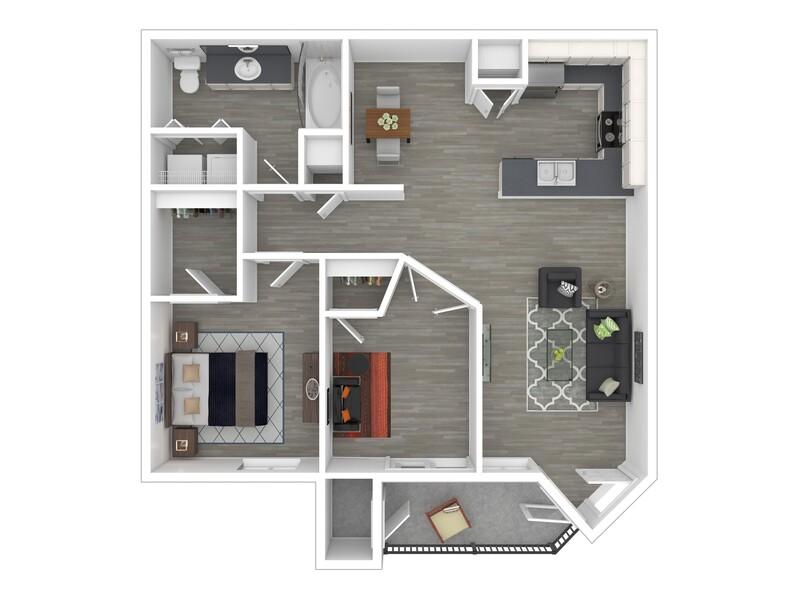 2x1-952 Renovated floorplan at Allegro