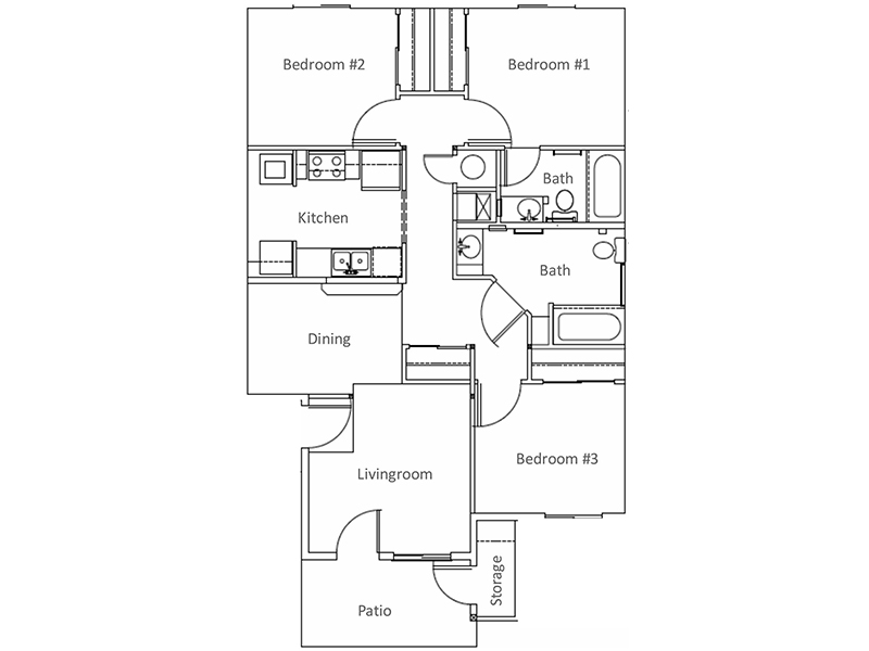 3 Bedroom 2 Bathroom A