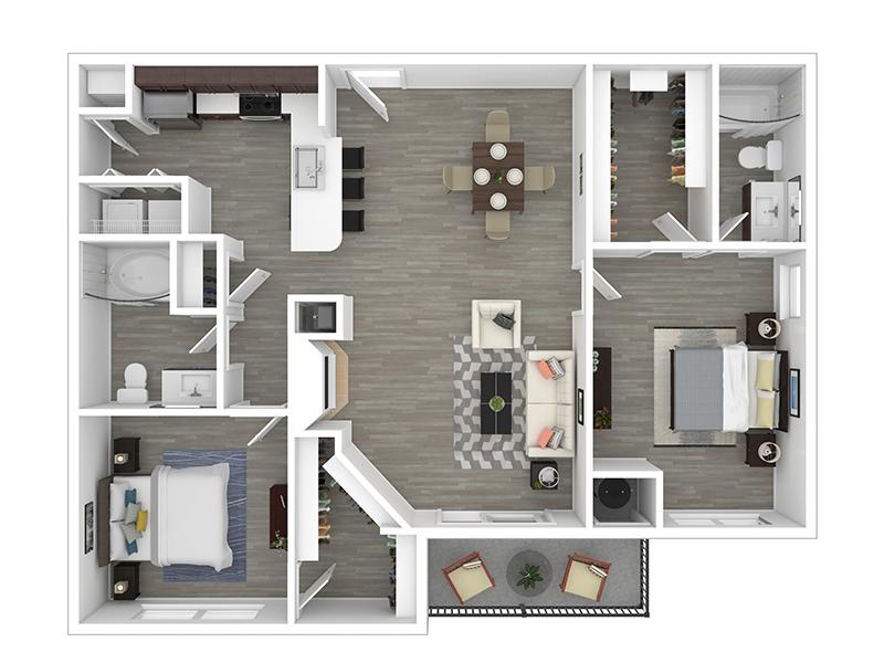 2x2 1154 Gold floorplan