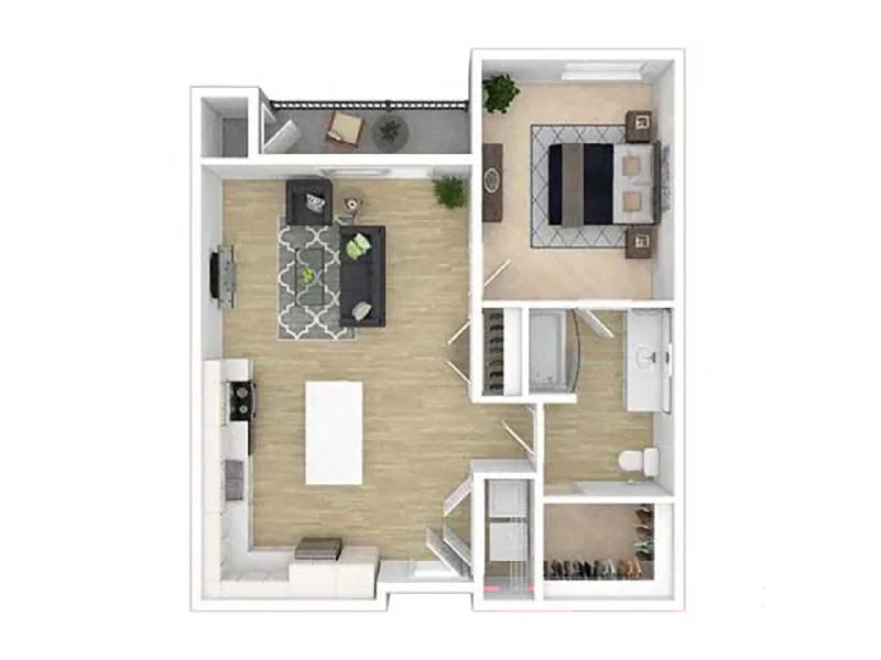 Frankie floorplan at Skyline Peaks Apartments