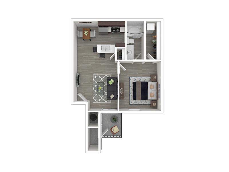 1x1-800-Partial Renovation floorplan at Turnberry