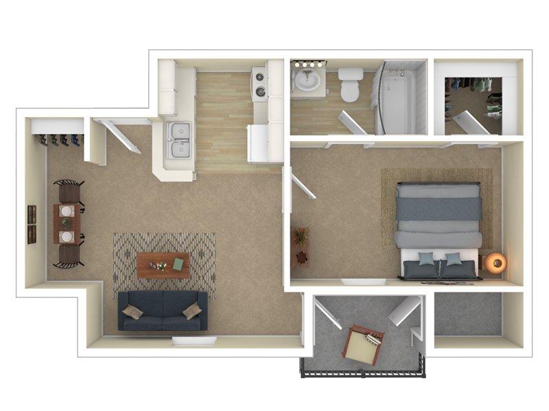 1 Bedroom 1 Bath