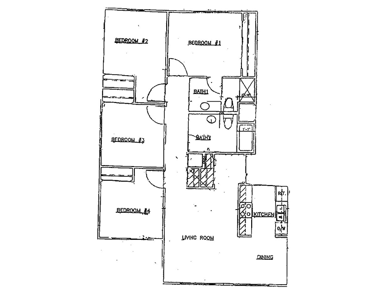 4 Bedroom 2 Bath
