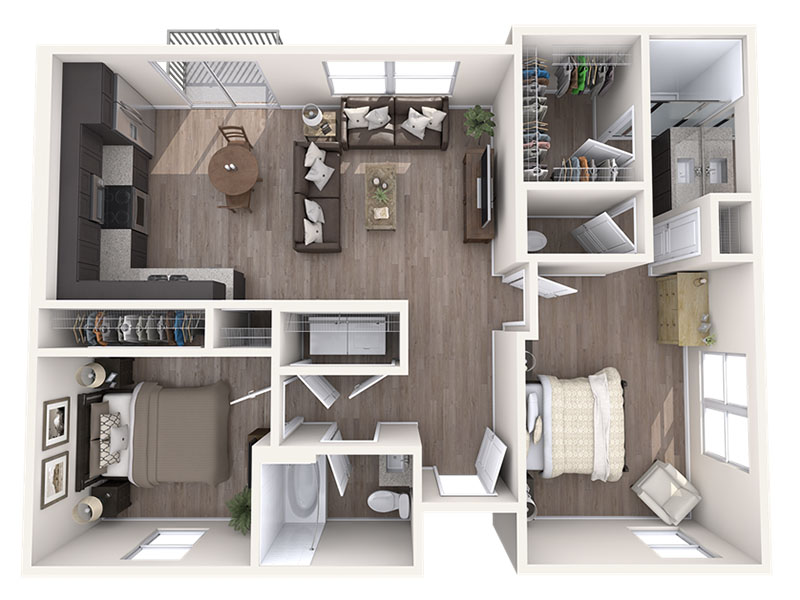 B floorplan at Hampton East