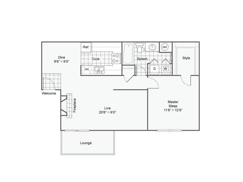 A1 floorplan at Ascend at Red Rocks