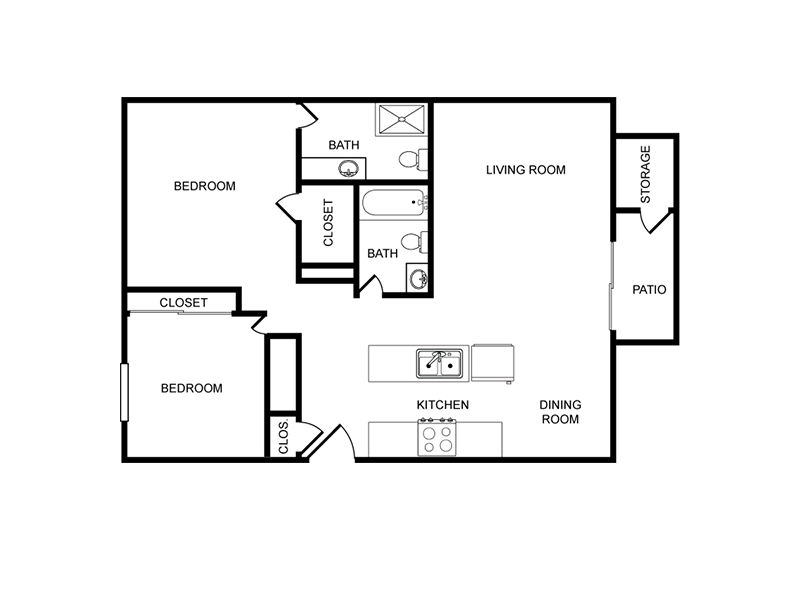 2 Bedroom 2 Bathroom