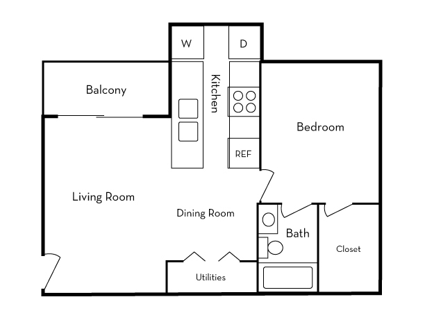 1 Bedroom 1 Bath