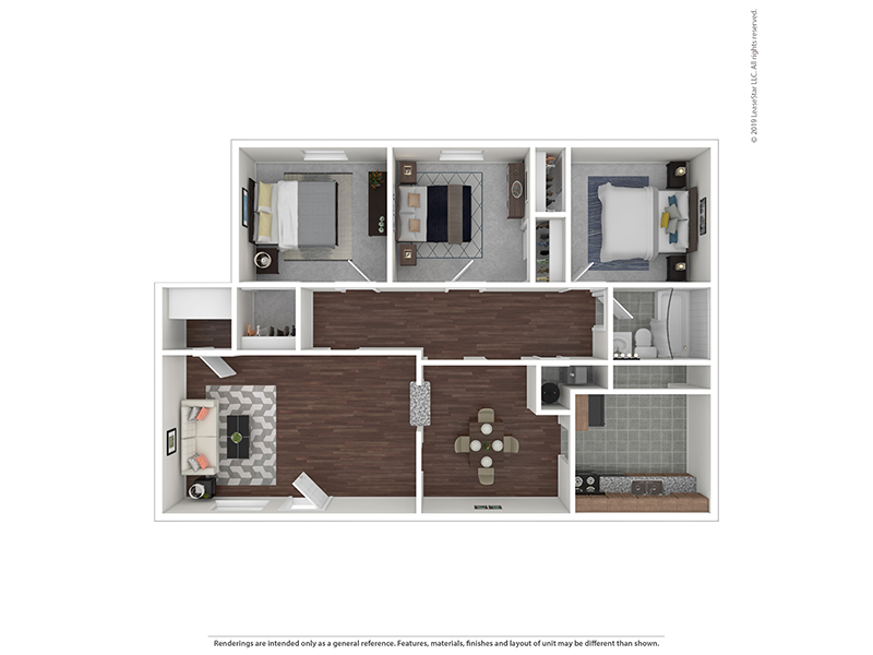 3/1U floorplan at Eagle Crest