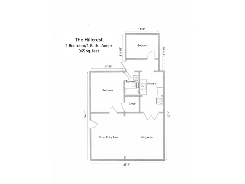 2 Bedroom 1 Bath Annex