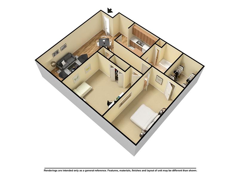 2 Bedroom 1 Bath