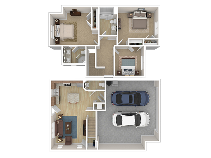 Cottage 2 floorplan at Cottages at Stonesthrow