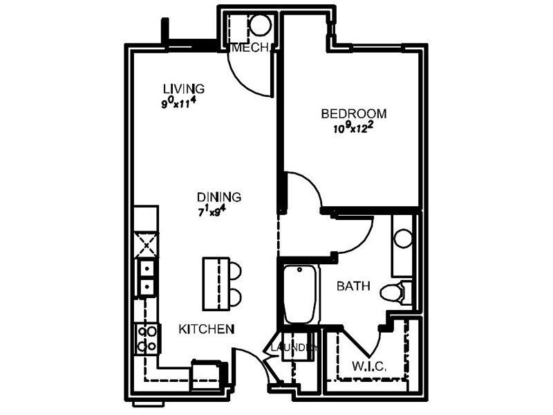 1H floorplan at Lotus