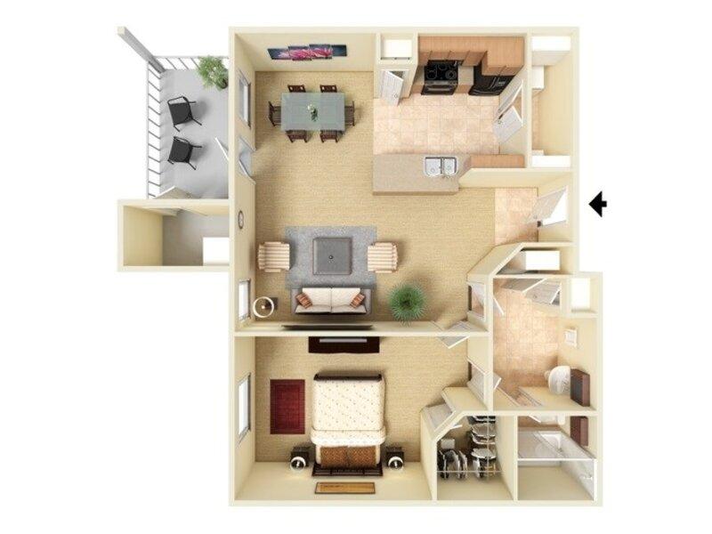 A1-772 floorplan at The Falls at Westover Hills