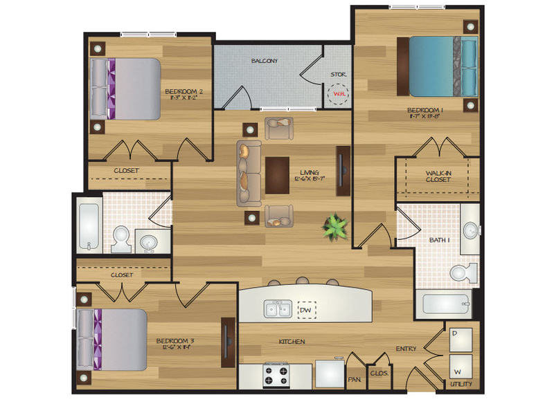 Trebor floorplan at Cascadia