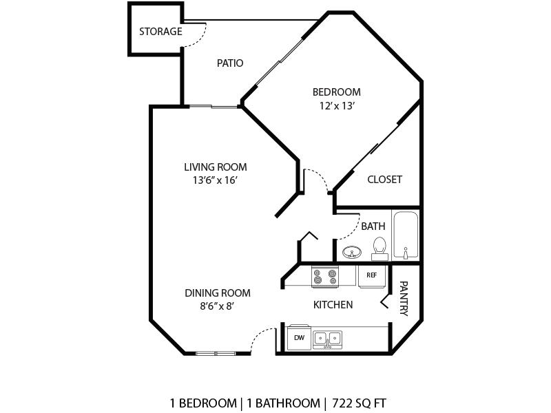 1x1 W/D Renovated