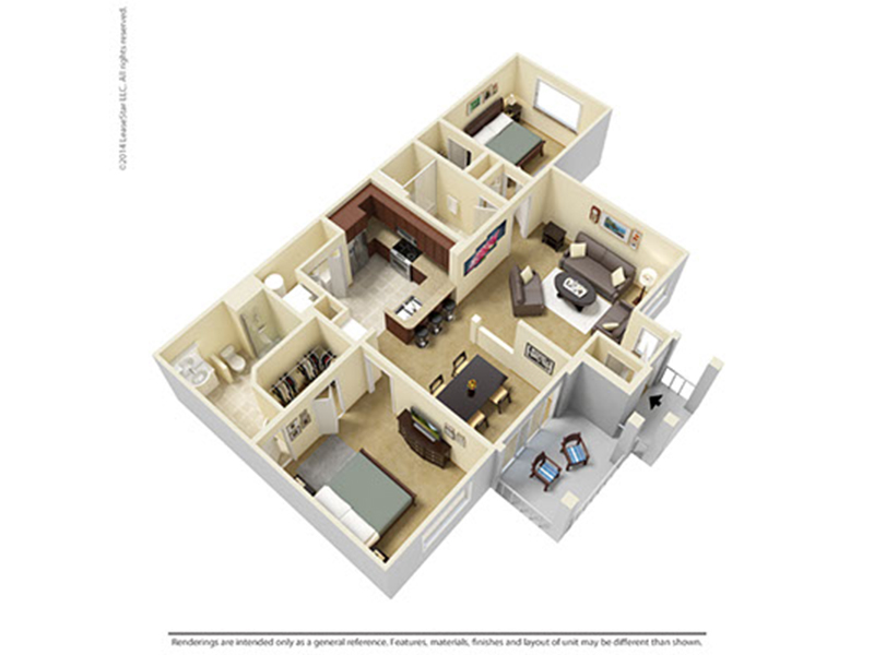 hickory floorplan at River Run at Naperville