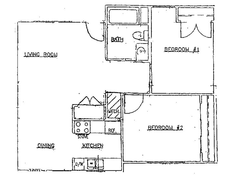 2 Bedroom 1 Bath