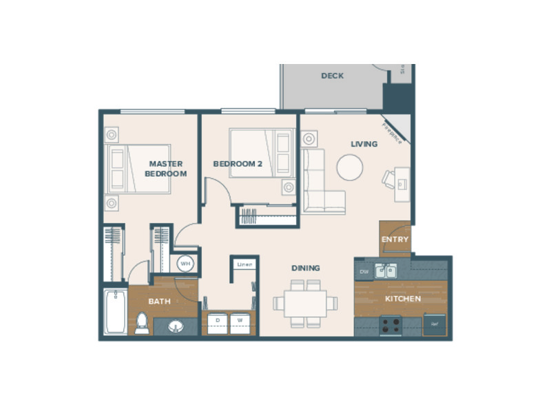 Chestnut floorplan at Woodview