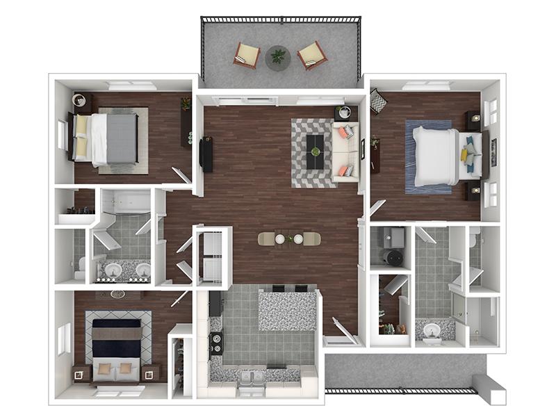 3 Bedroom floorplan
