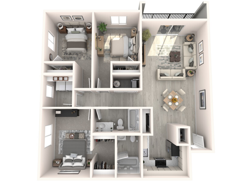 Graphite floorplan at Payson Point