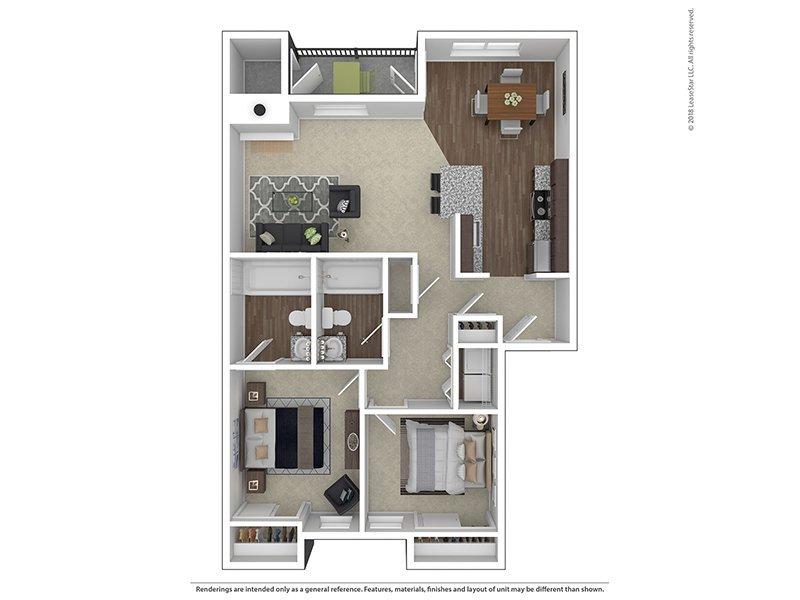 B2-938 floorplan at Stark Street Crossings