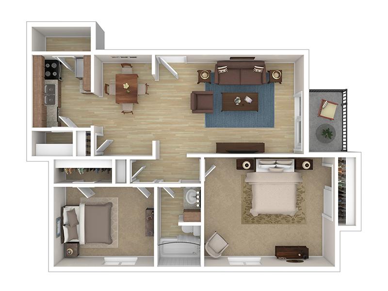 2 Bedroom 1 Bathroom