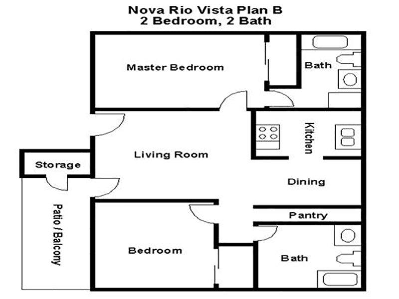 2 Bedroom 2 Bath