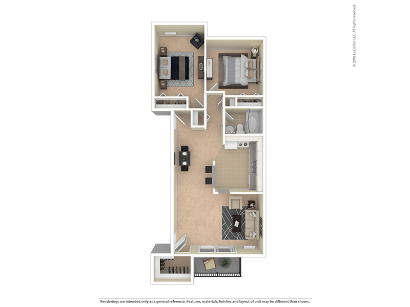 Shirewood floorplan at Prairie View Apartments