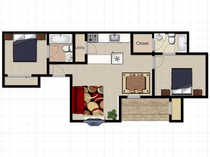 SPRUCE floorplan at The Village at Raintree