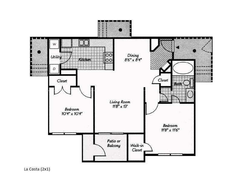 2X1-1030 floorplan at Retreat at Cheyenne Mountain