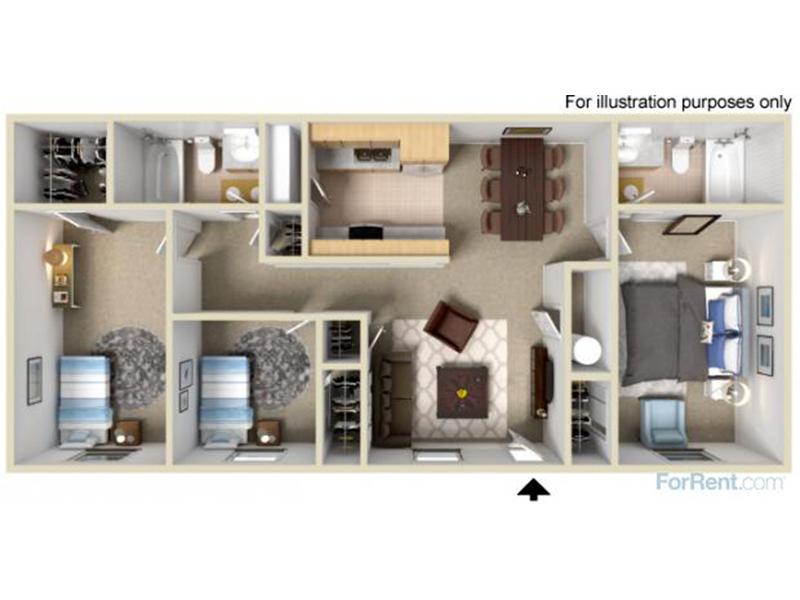 3 Bedroom 2 Bath Large