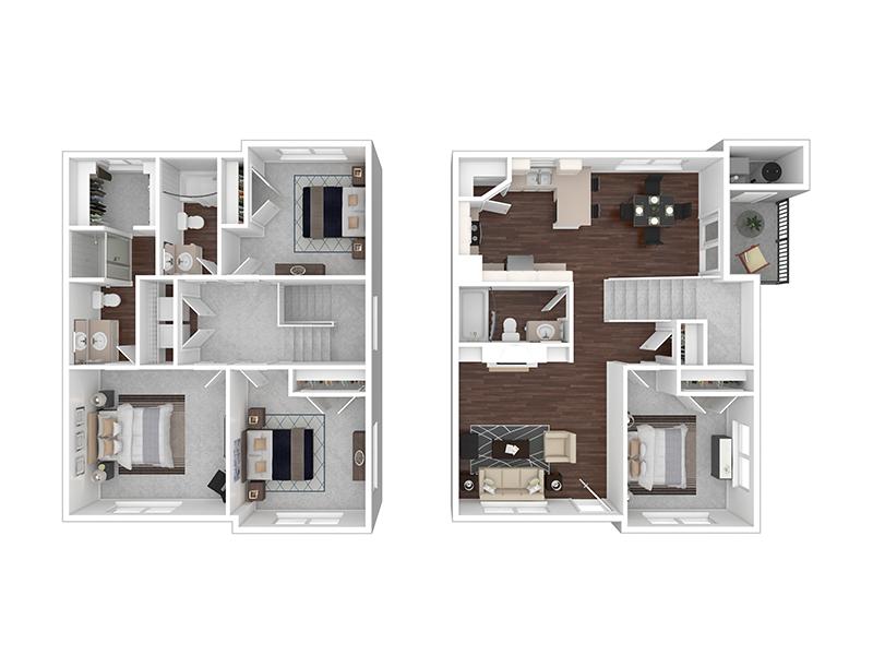 4x3-1734-Premier floorplan at Herriman Towne Center